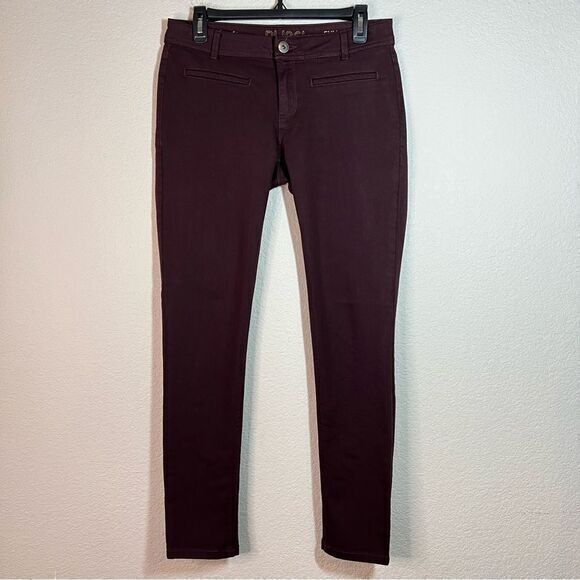 DL1961 Maroon Emma Low‎ Rise Skinny Legging Jeans Womens Size 28 - Picture 1 of 10